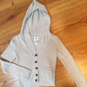 Aerie ladies Hooded button up sweater